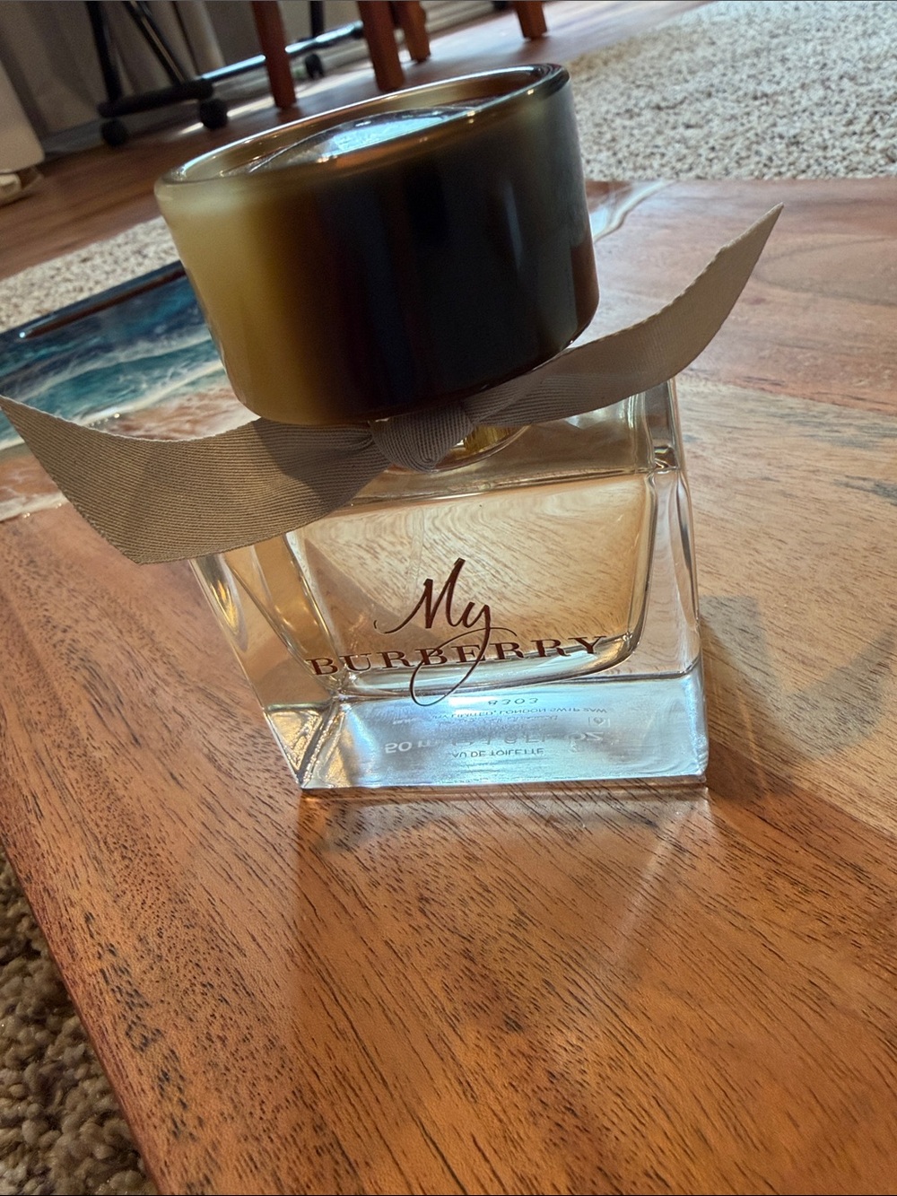 Burberry My Eau de — Brown Cap with Clear Bottle